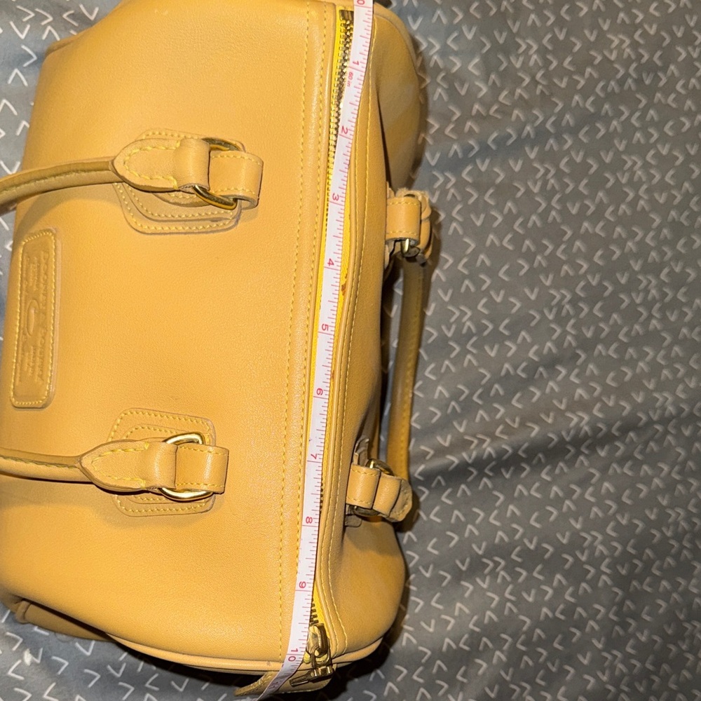 Dooney Bourke Mustard Yellow Leather Shoulder Bag - Women's Crossbody - Picture 9 of 9